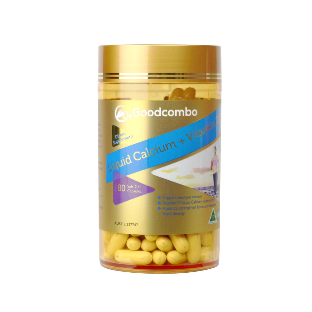 
                  
                    Liquid Calcium + Vitamin D3 180 Soft Gel Capsules
                  
                